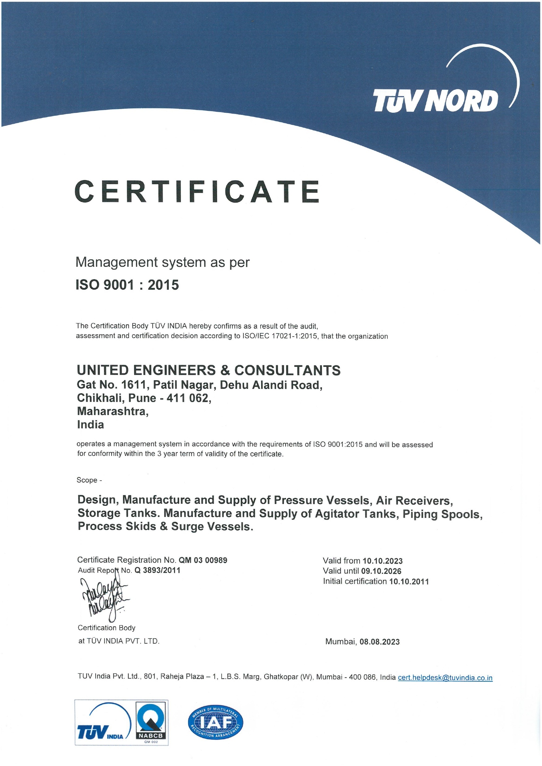 Certificate 1